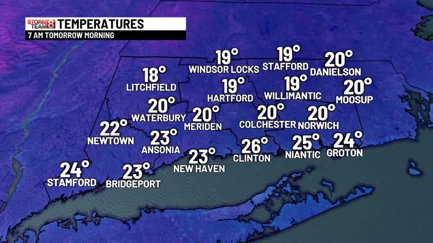 Clear and cold overnight with partly to mostly cloudy skies on Saturday ...