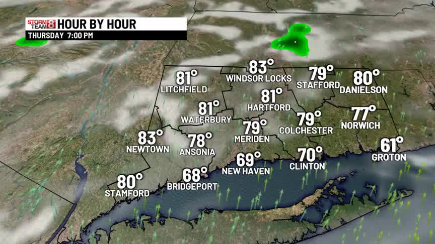 A gradual cool-down begins Friday with showers and storms – WTNH.com