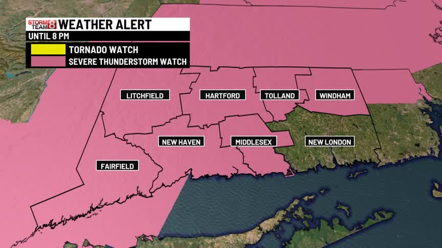 Severe Thunderstorm Watch in effect until 8pm – WTNH.com