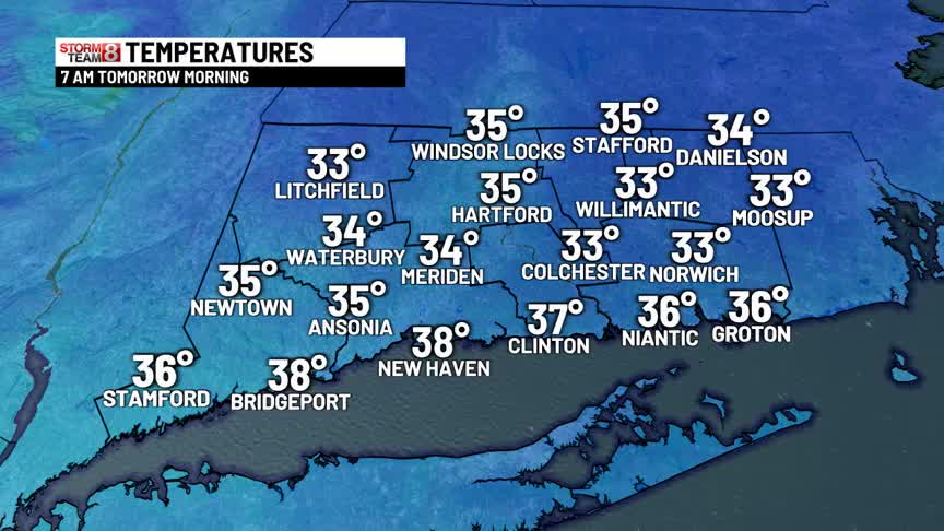 Mostly clear and not as cold overnight with lows in the 30s. Some ...