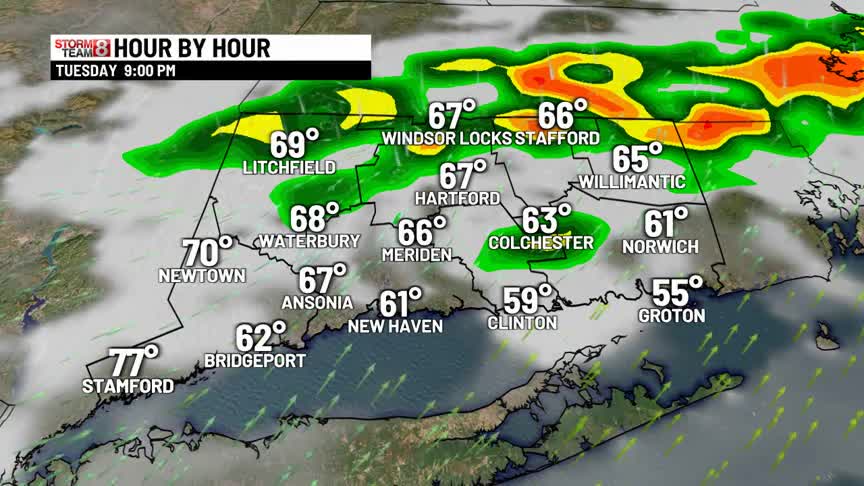 Tracking a few strong thunderstorms into tonight – WTNH.com