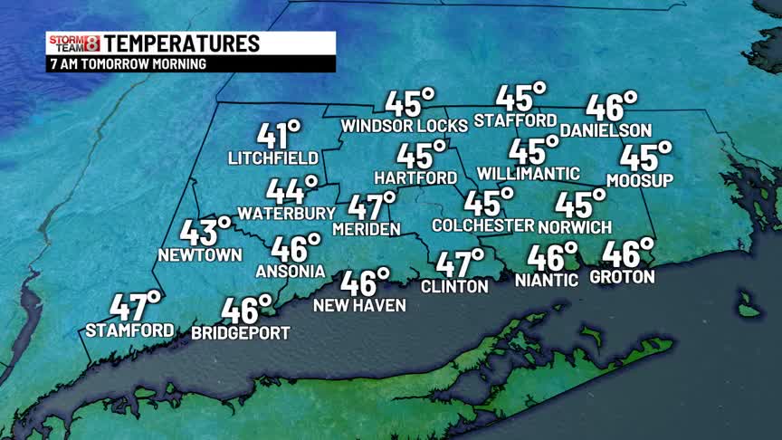 Light rain, and colder by morning with windy and chilly conditions on ...