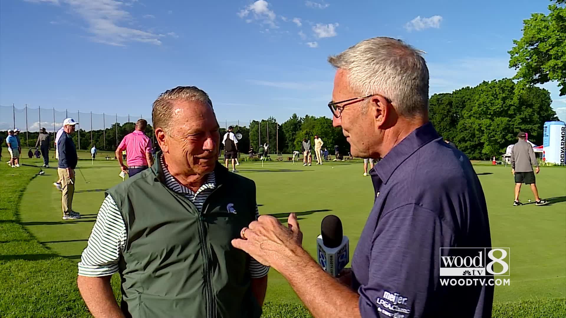 Tom Izzo talks golf and MSU at the Meijer LGPA Classic