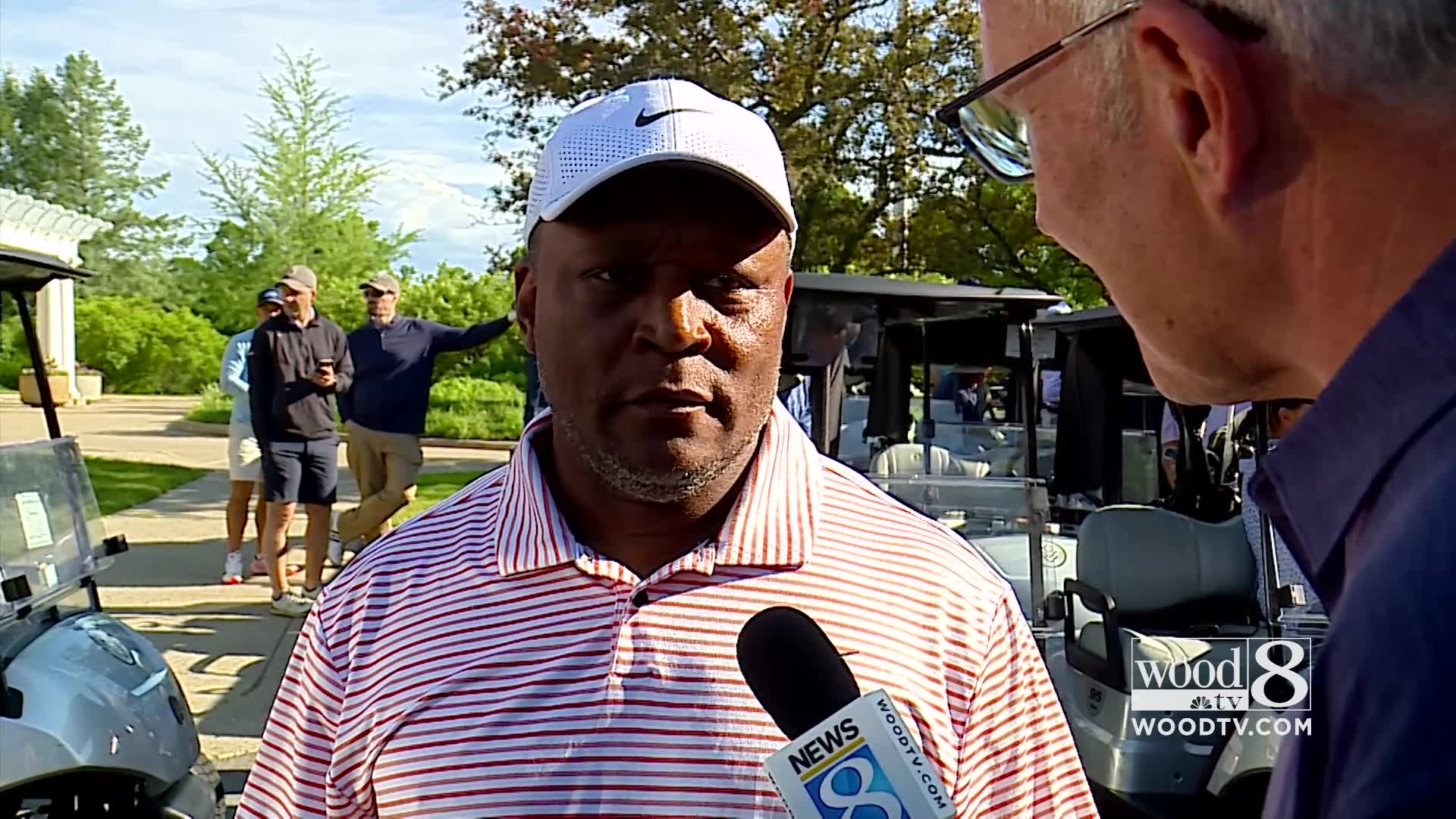 Barry Sanders talks Detroit Lions at the Meijer LGPA Classic