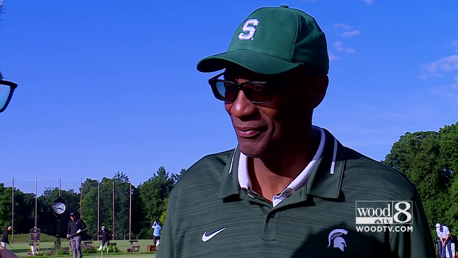 Greg Kelser talks Pistons at the Meijer LGPA Classic