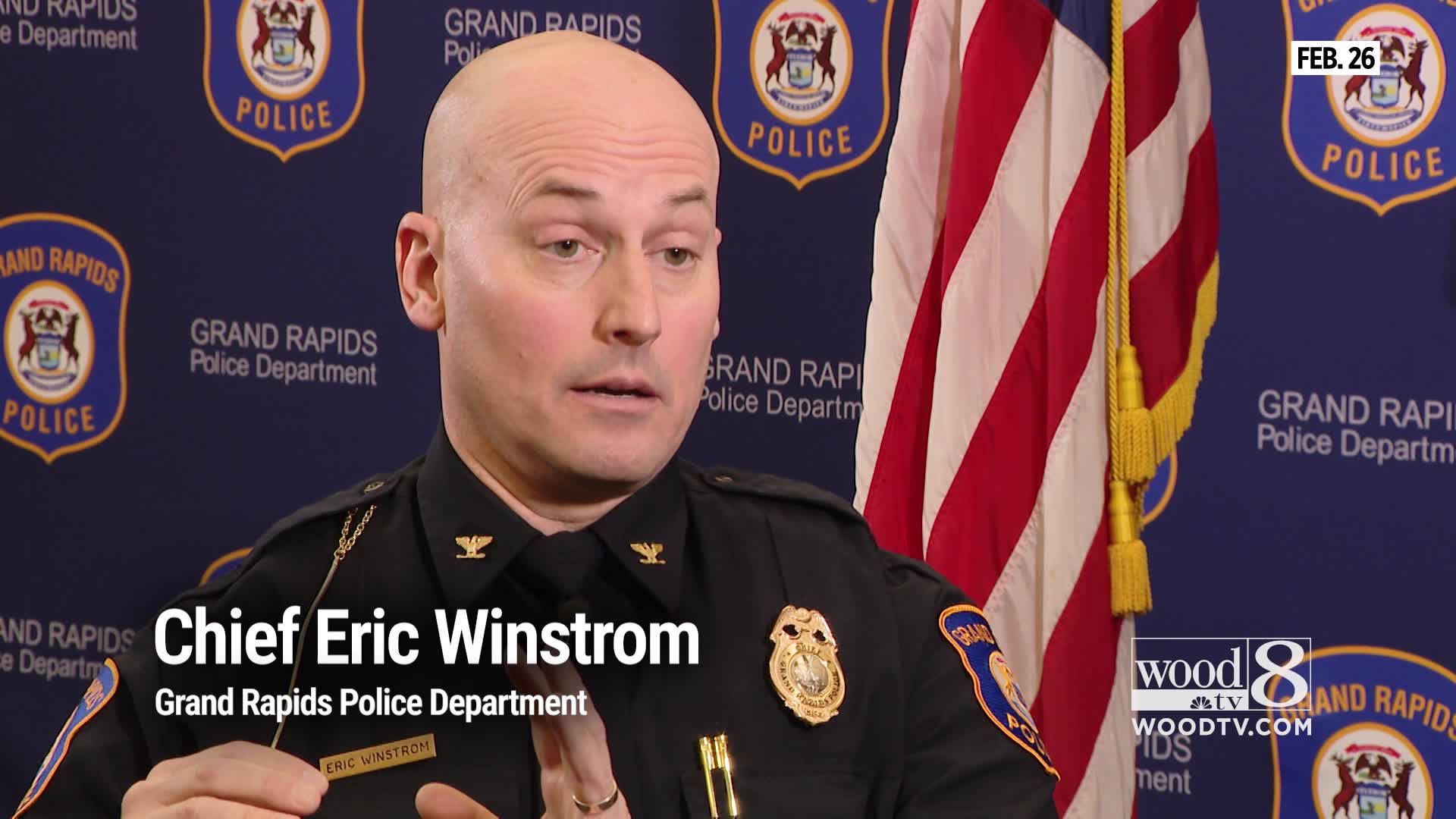 Chief Eric Winstrom comments on doxing of wrong man after GRPD shooting ...
