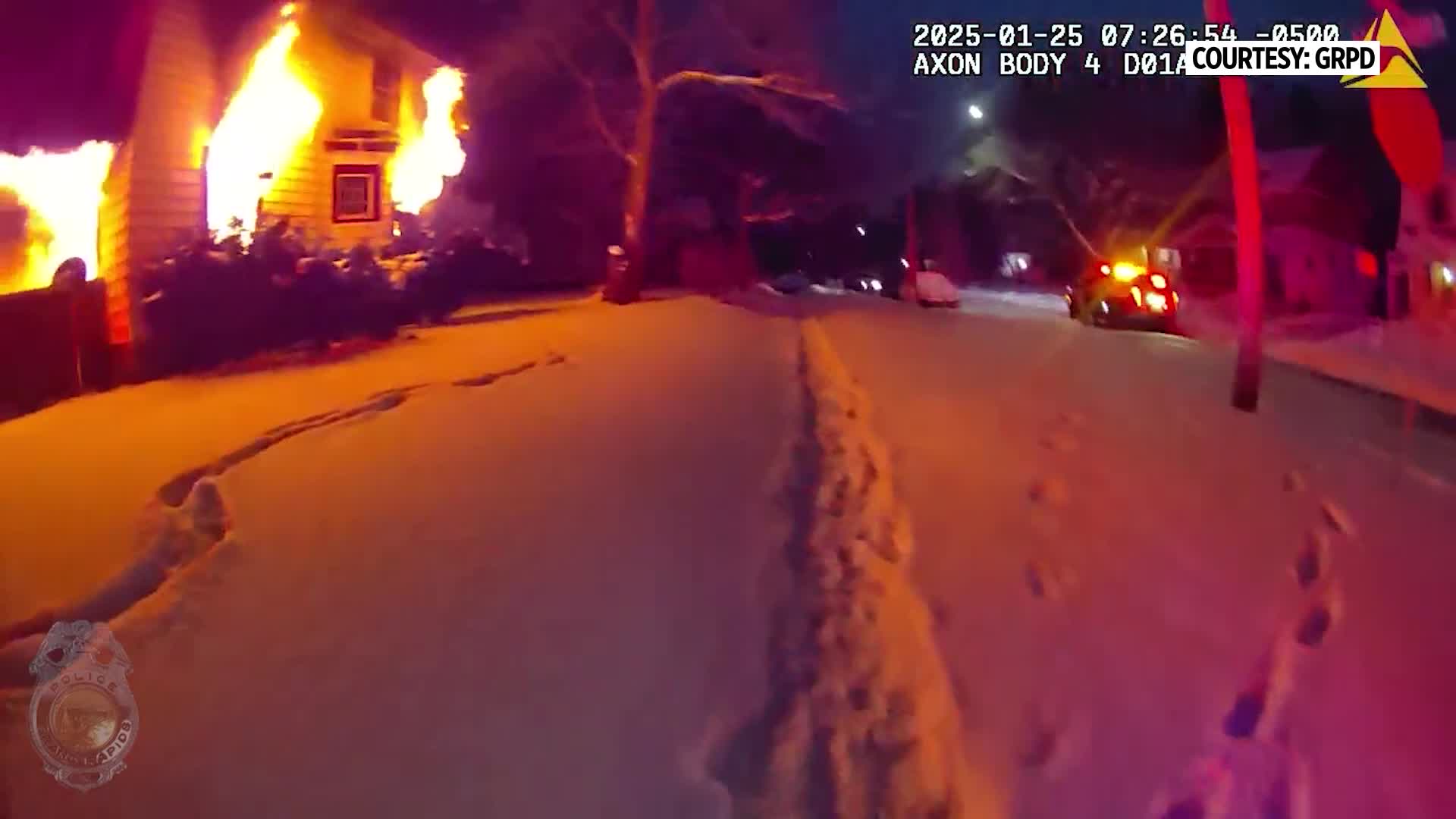 Police video: Crews respond to arson in Grand Rapids – WOODTV.com