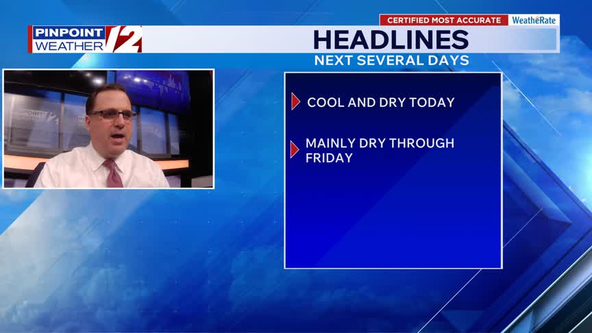 WPRI 12 Weather Now 3/19/26: Cool and dry today – WPRI.com