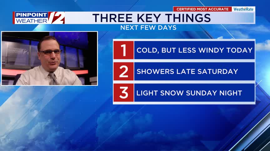 WPRI 12 Weather Now 1/16/25: Cold, But Less Windy Today – WPRI.com