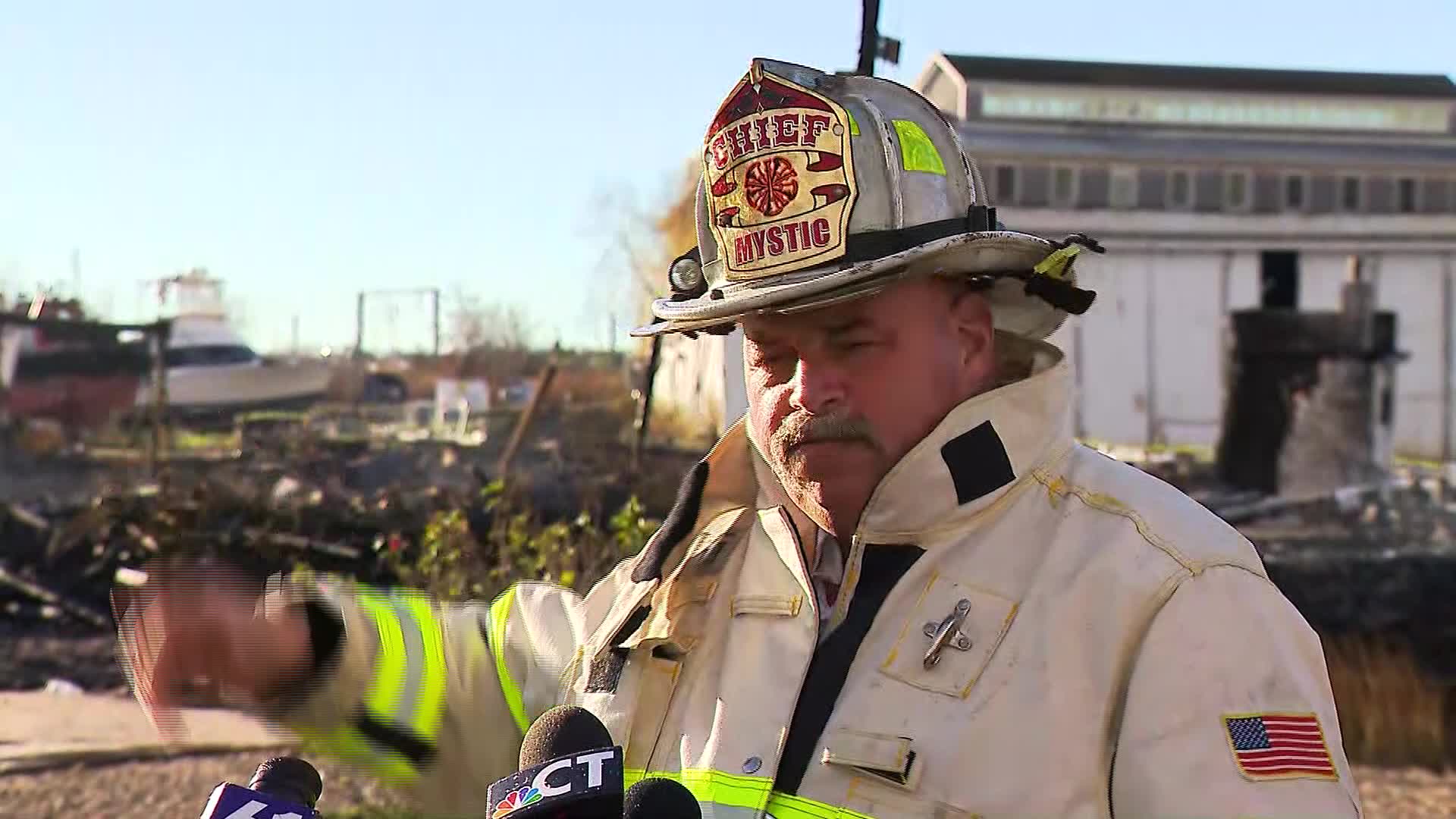 VIDEO NOW Officials provide update on 4alarm Mystic fire