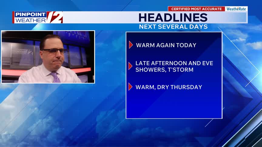 WPRI 12 Weather Now 4/15/26: Warm again today with late afternoon and ...