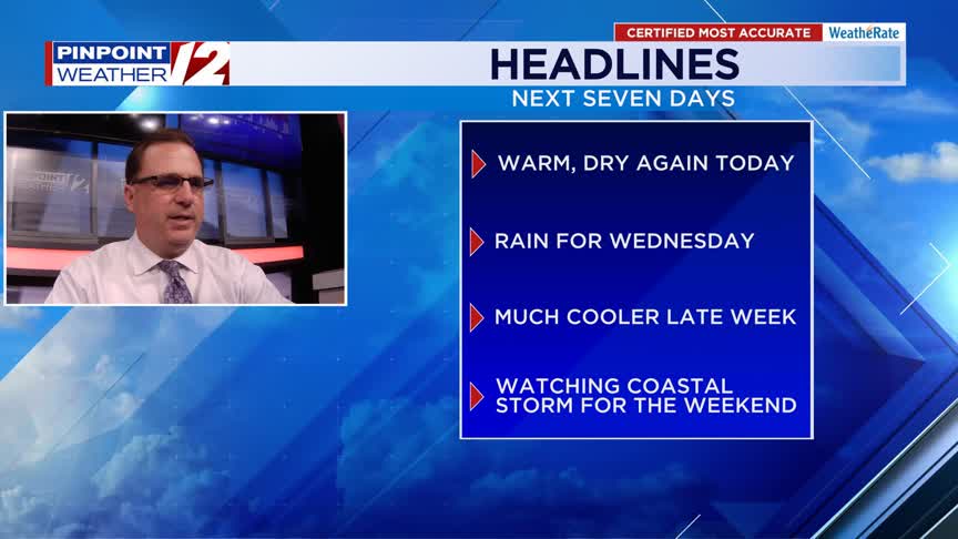 WPRI 12 Weather Now 10/7/25: Warm and dry today; rain arrives for ...