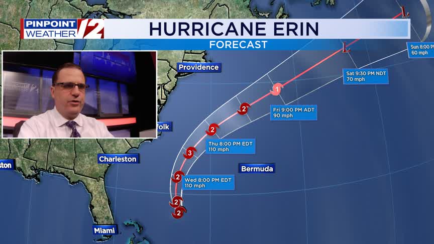 WPRI 12 Weather Forecast for 8/20/25: Showers develop today; Tracking ...