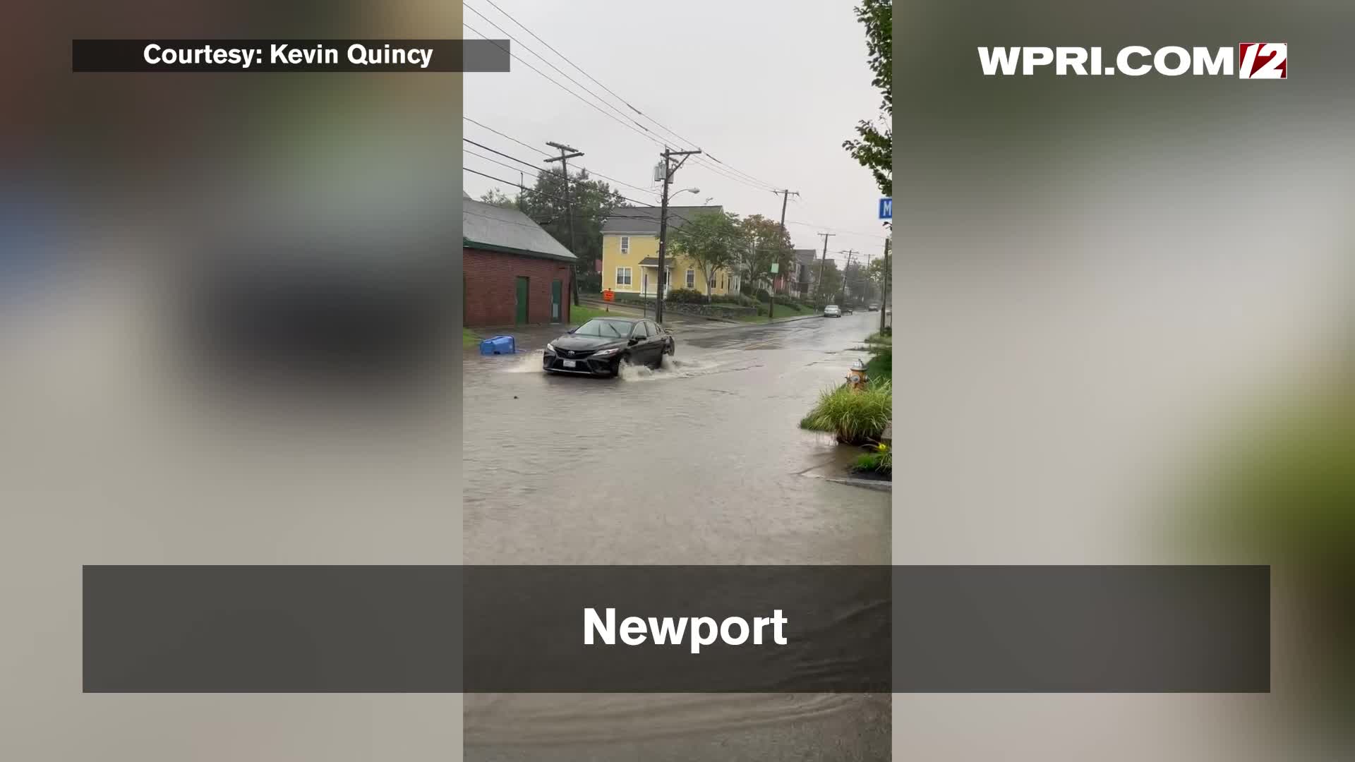 VIDEO NOW Flooding in Newport Tuesday 1045am