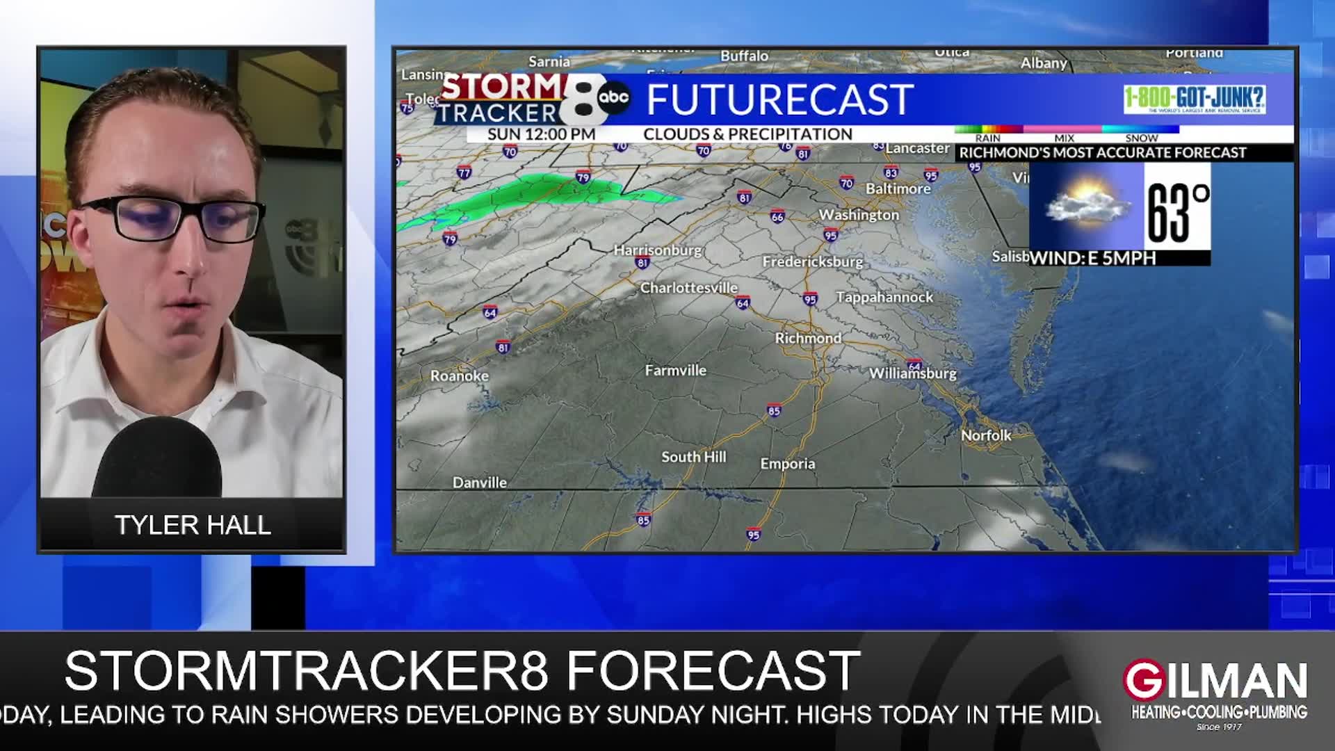 StormTracker8 Forecast: 11/2 Sunday Midday Update – WRIC ABC 8News