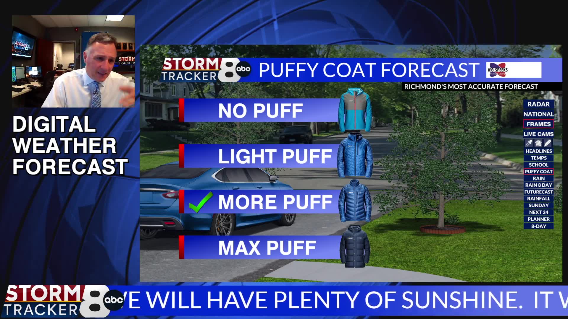 Digital Weather Forecast 430am WRIC ABC 8News