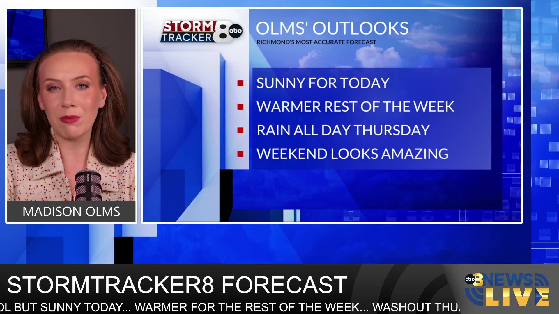 Wric Mu Ac In StormTracker8 Forecast: 2/24 Midday Update – WRIC ABC 8News