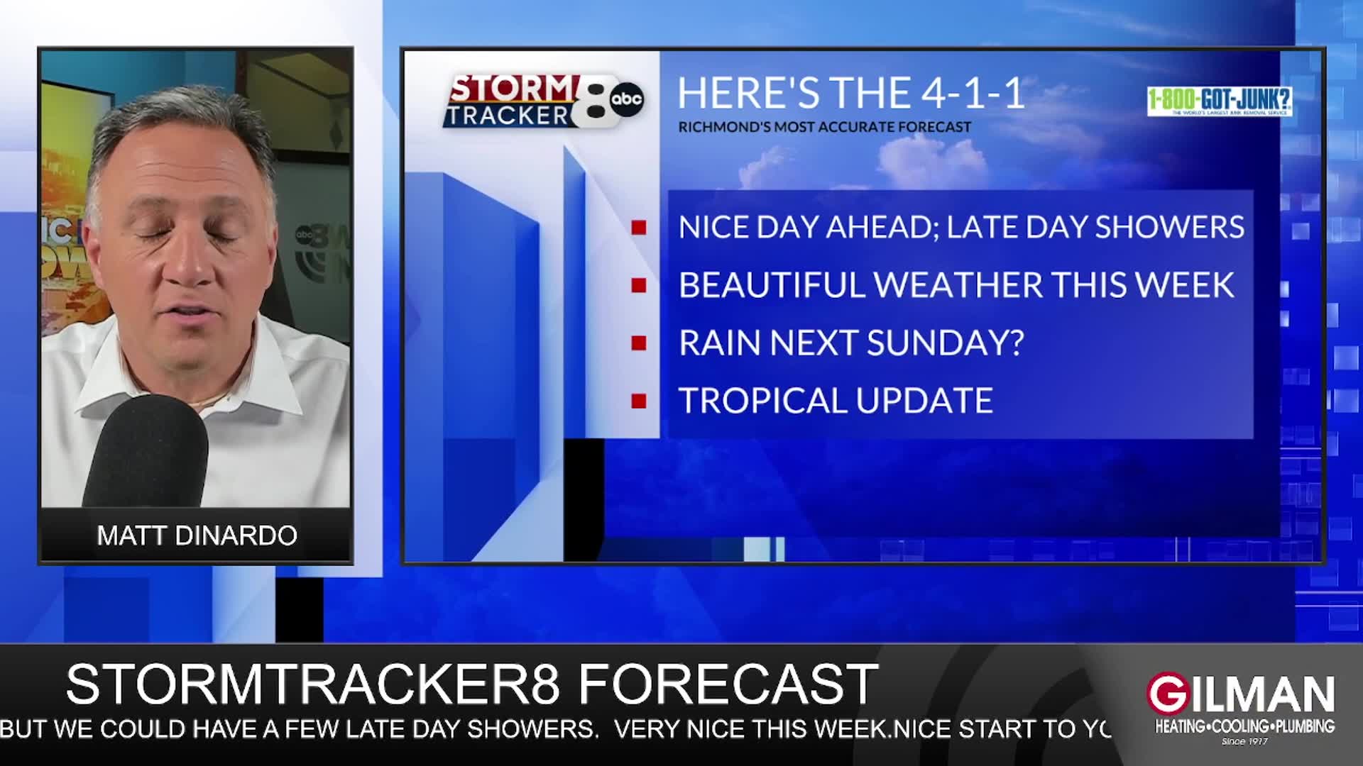 StormTracker8 Forecast: 10/19 Sunday Update – WRIC ABC 8News