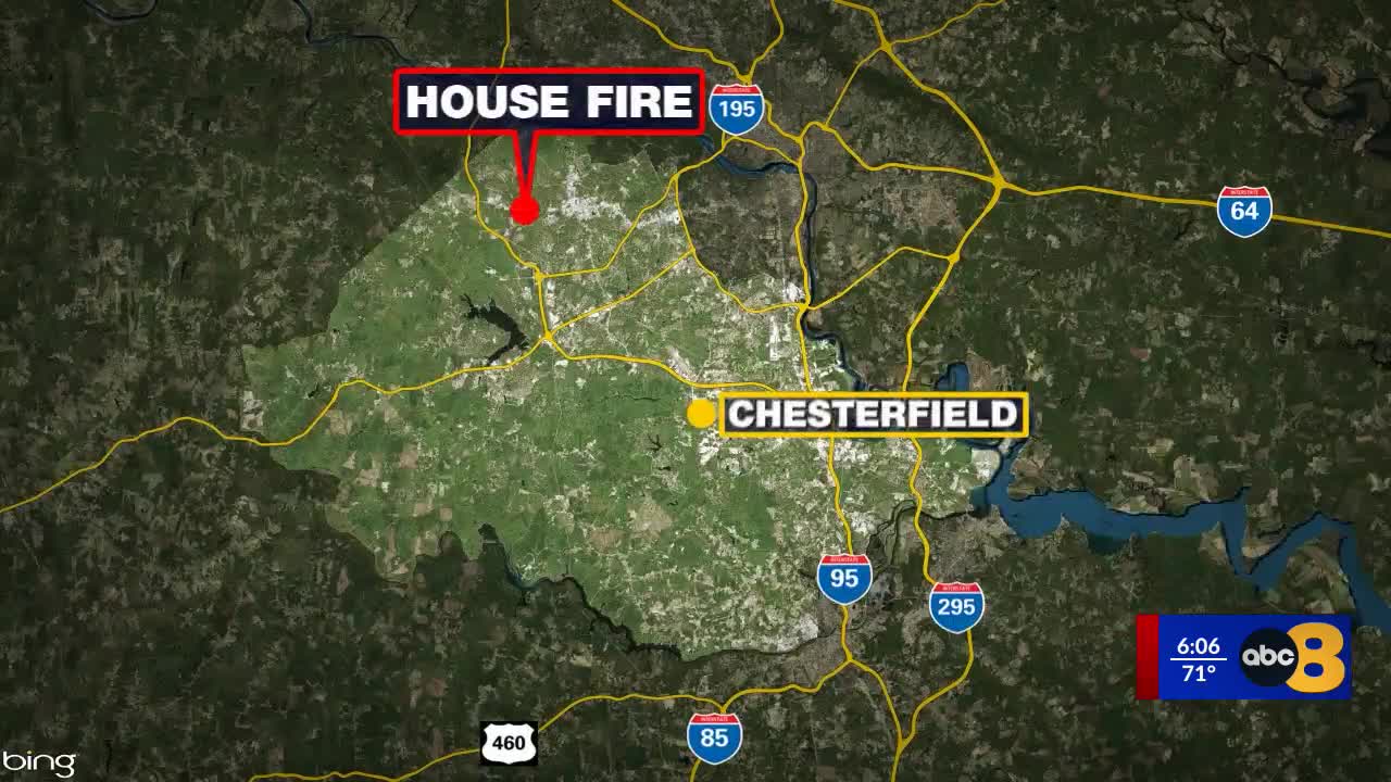 Two people, dog are displaced after Chesterfield house fire – WRIC ABC ...