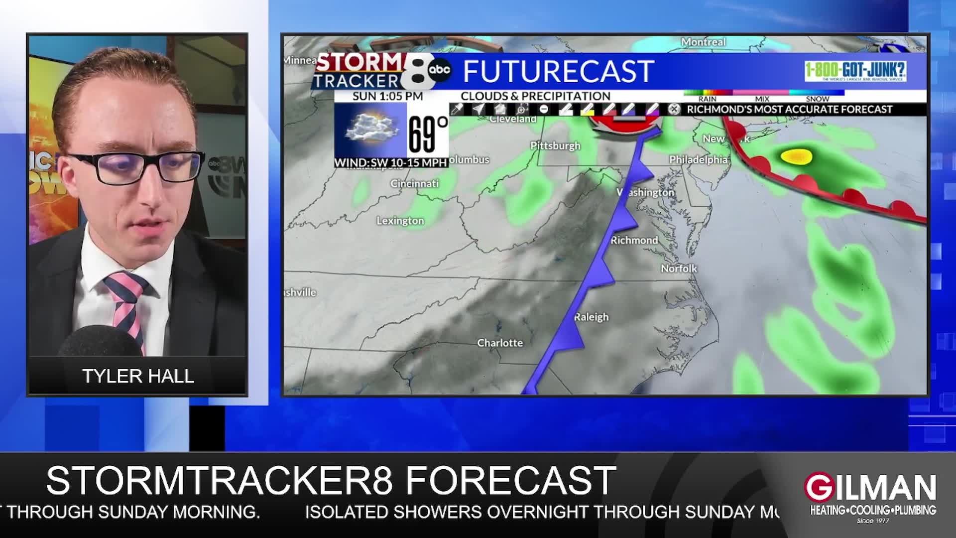 StormTracker8 Forecast: 11/8 Saturday Overnight Update – WRIC ABC 8News