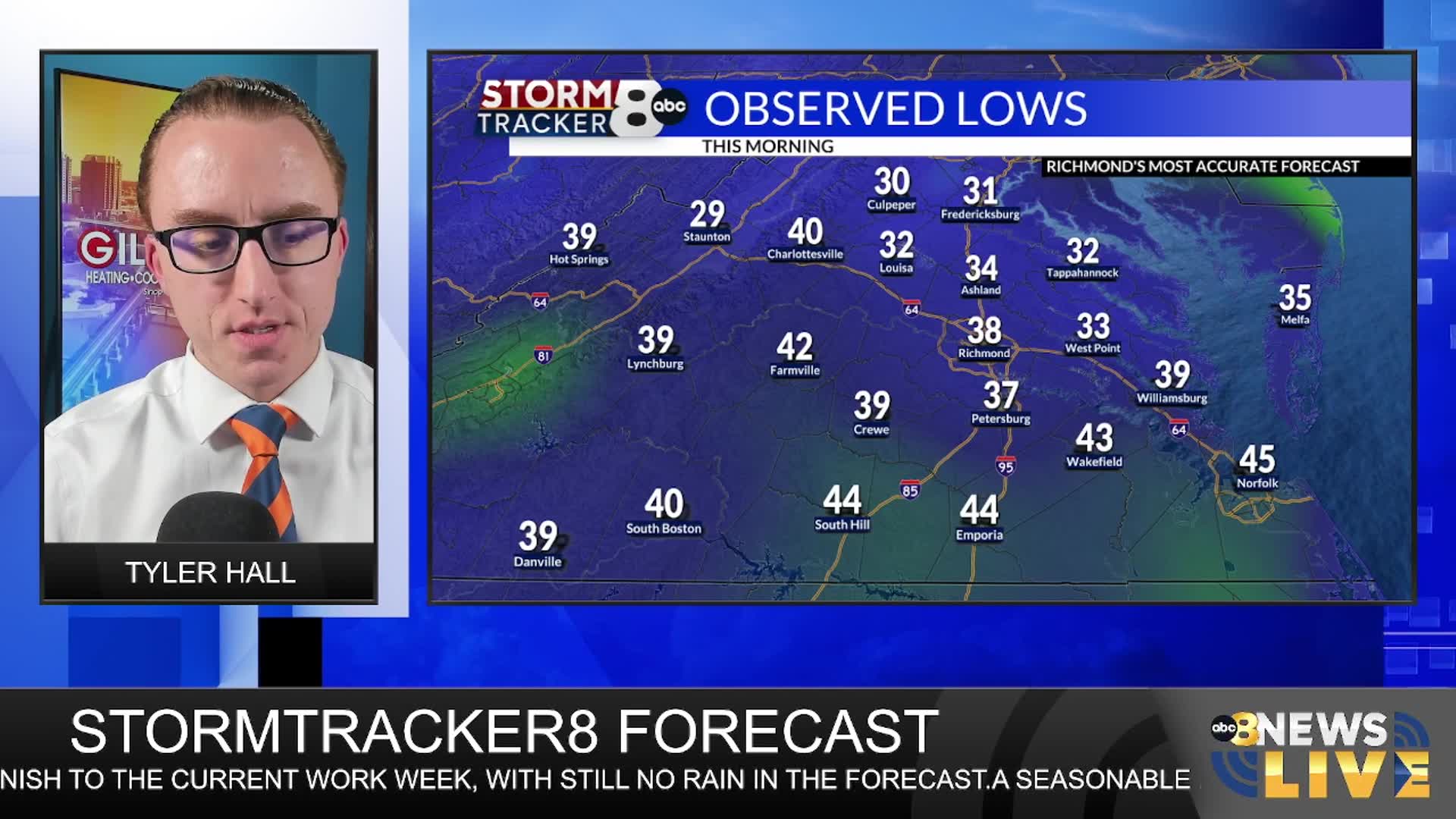 StormTracker8 Forecast: 11/13 Thursday Midday Update – WRIC ABC 8News