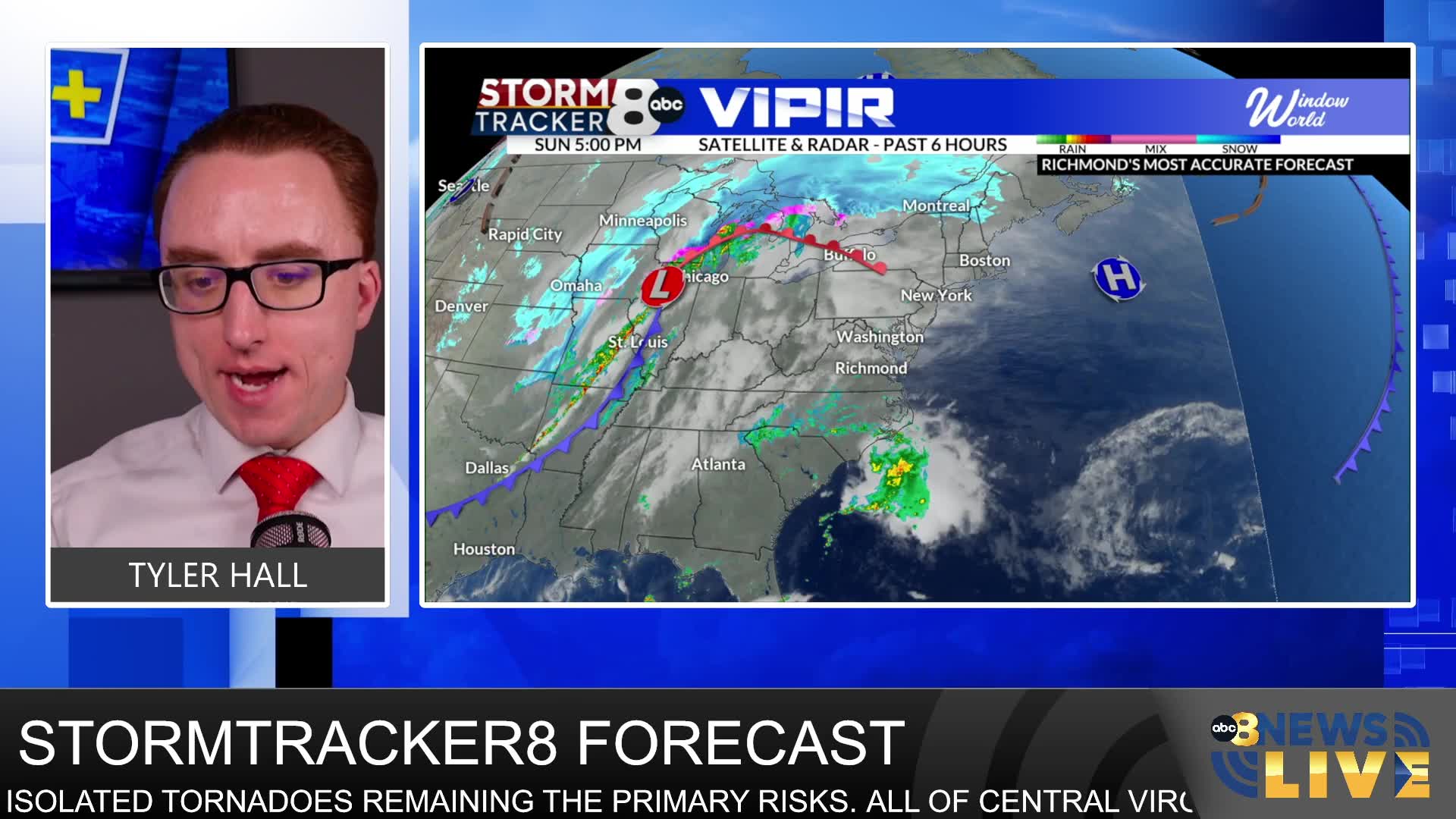 StormTracker8 Forecast: 3/15 Sunday Overnight Update – WRIC ABC 8News