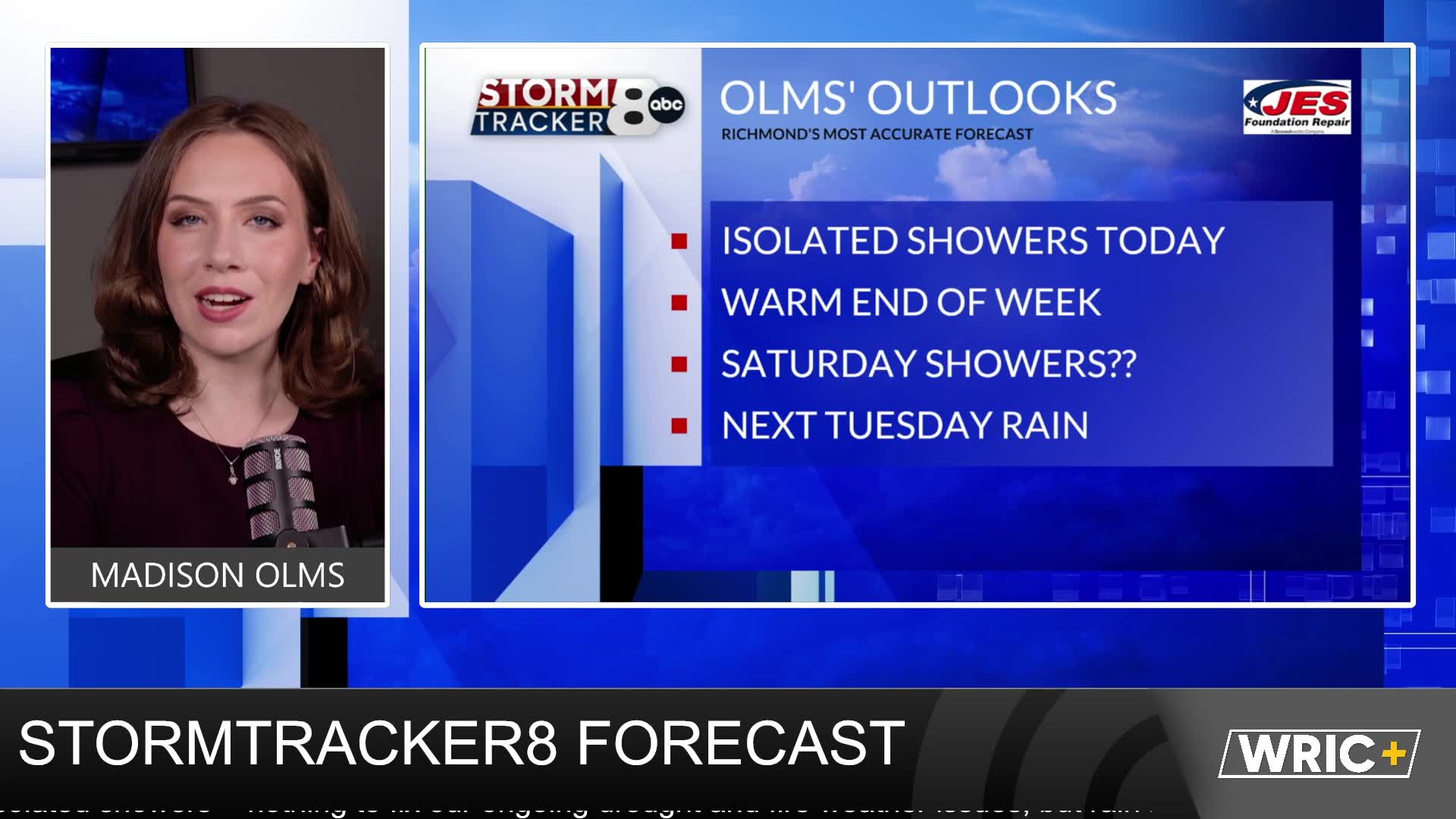StormTracker8 Forecast: 4/22 Midday Update – WRIC ABC 8News