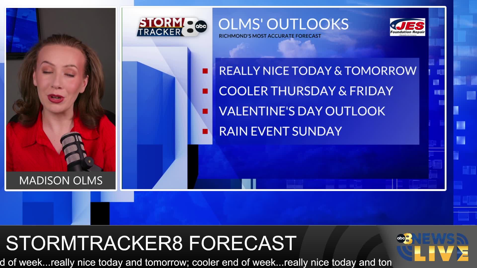 StormTracker8 Forecast: 2/10 Midday Update – WRIC ABC 8News