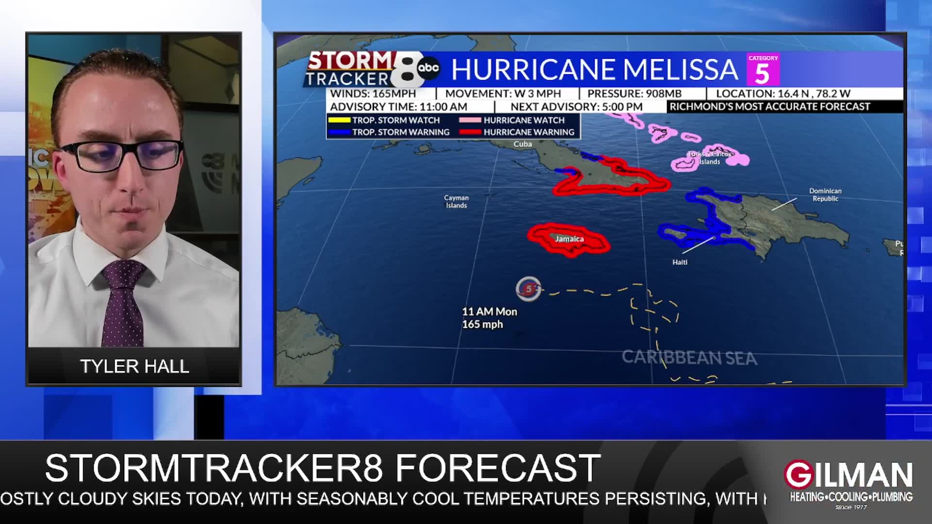 StormTracker8 Forecast: 10/27 Monday Midday Weather Update – WRIC ABC 8News
