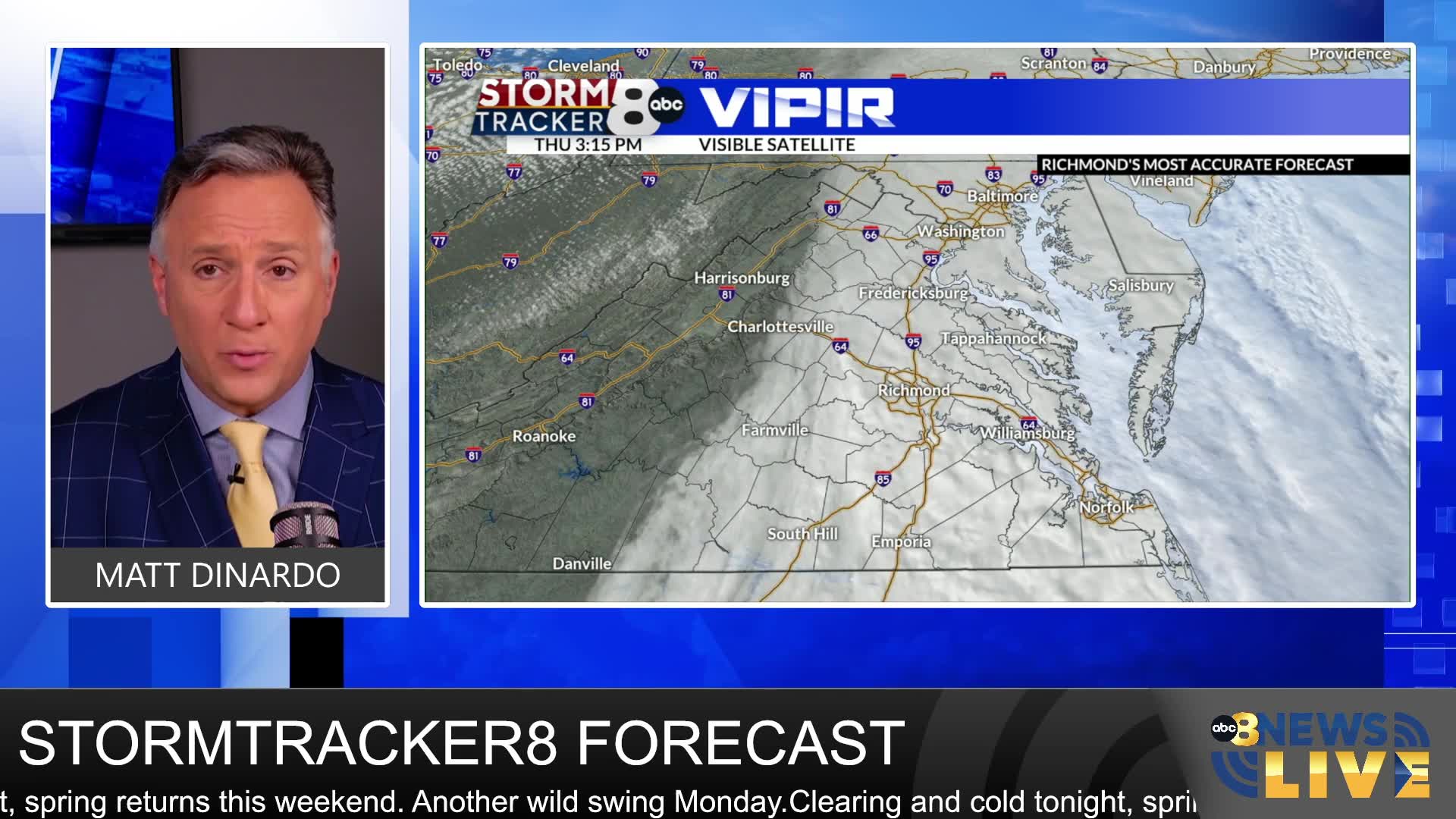 StormTracker8 Forecast: 3/12 Thursday Evening Update – WRIC ABC 8News