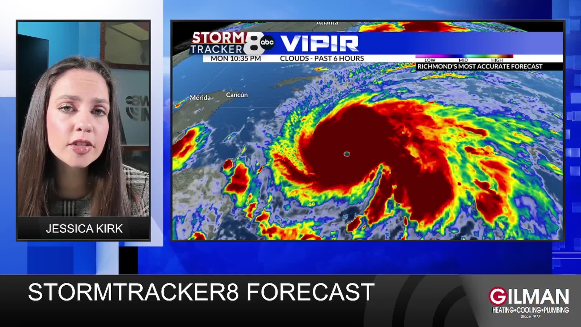StormTracker8 Overnight Forecast 10/27 – WRIC ABC 8News