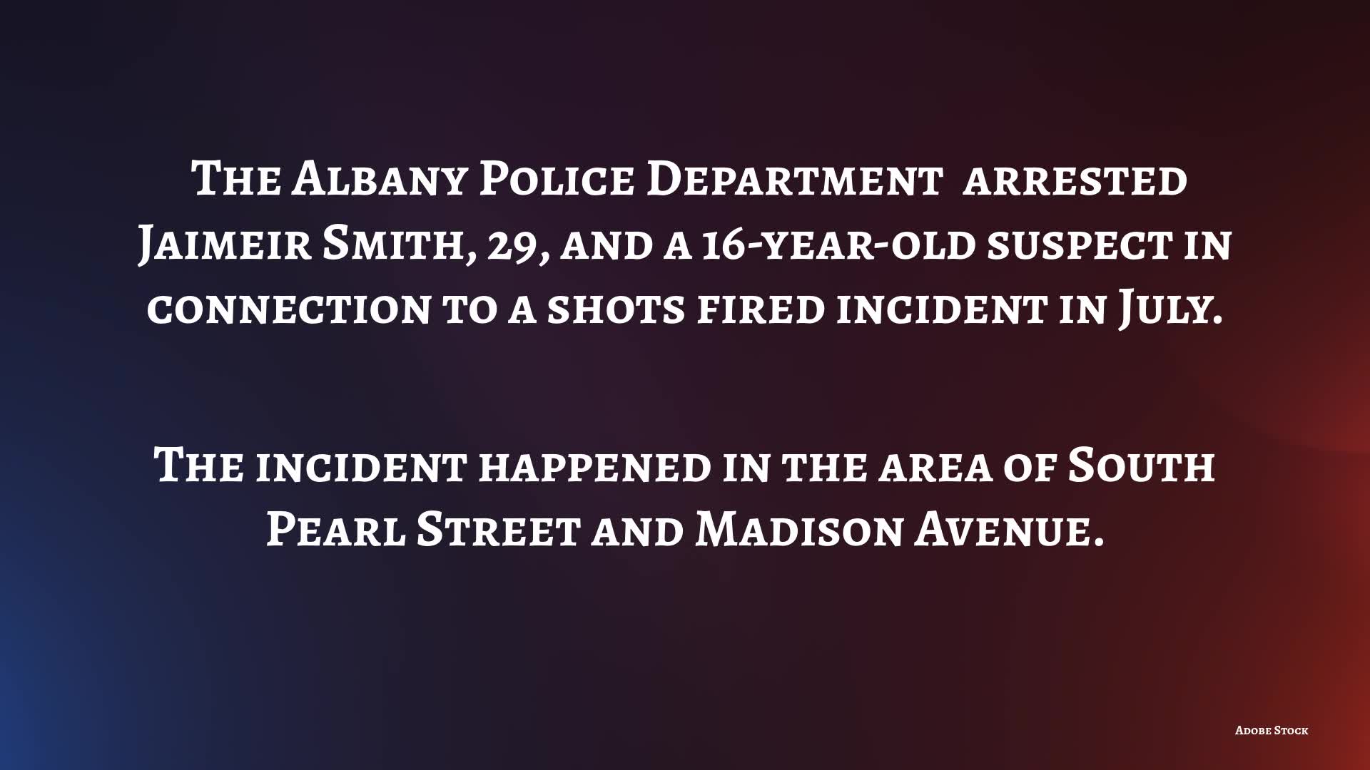 Two arrested in connection to shots fired incident in Albany – NEWS10 ABC