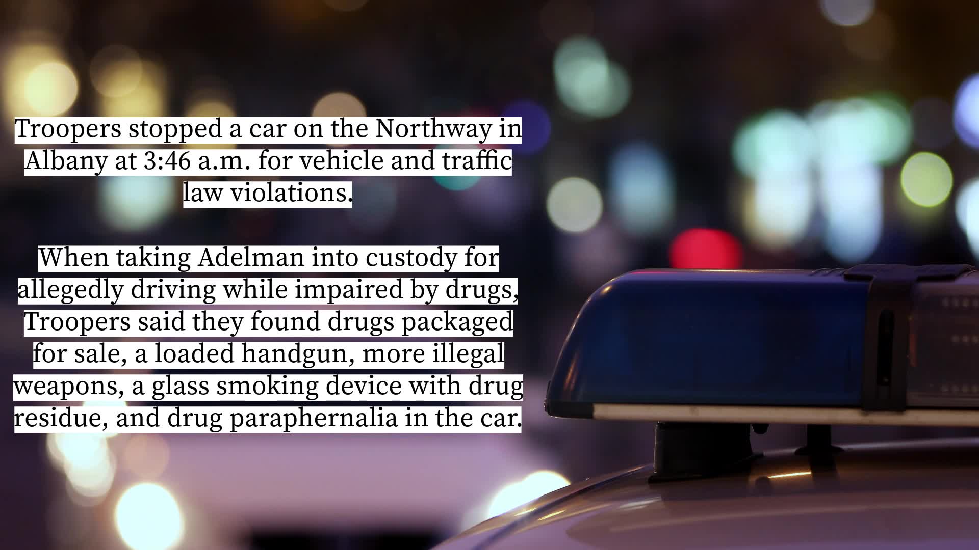 Albany traffic stop leads to drug, stolen gun arrest – NEWS10 ABC