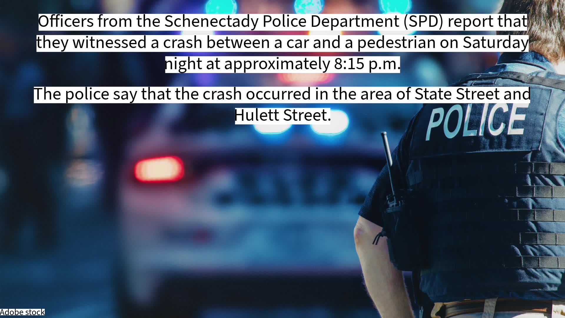 Schenectady Police Department investigate car crash involving ...