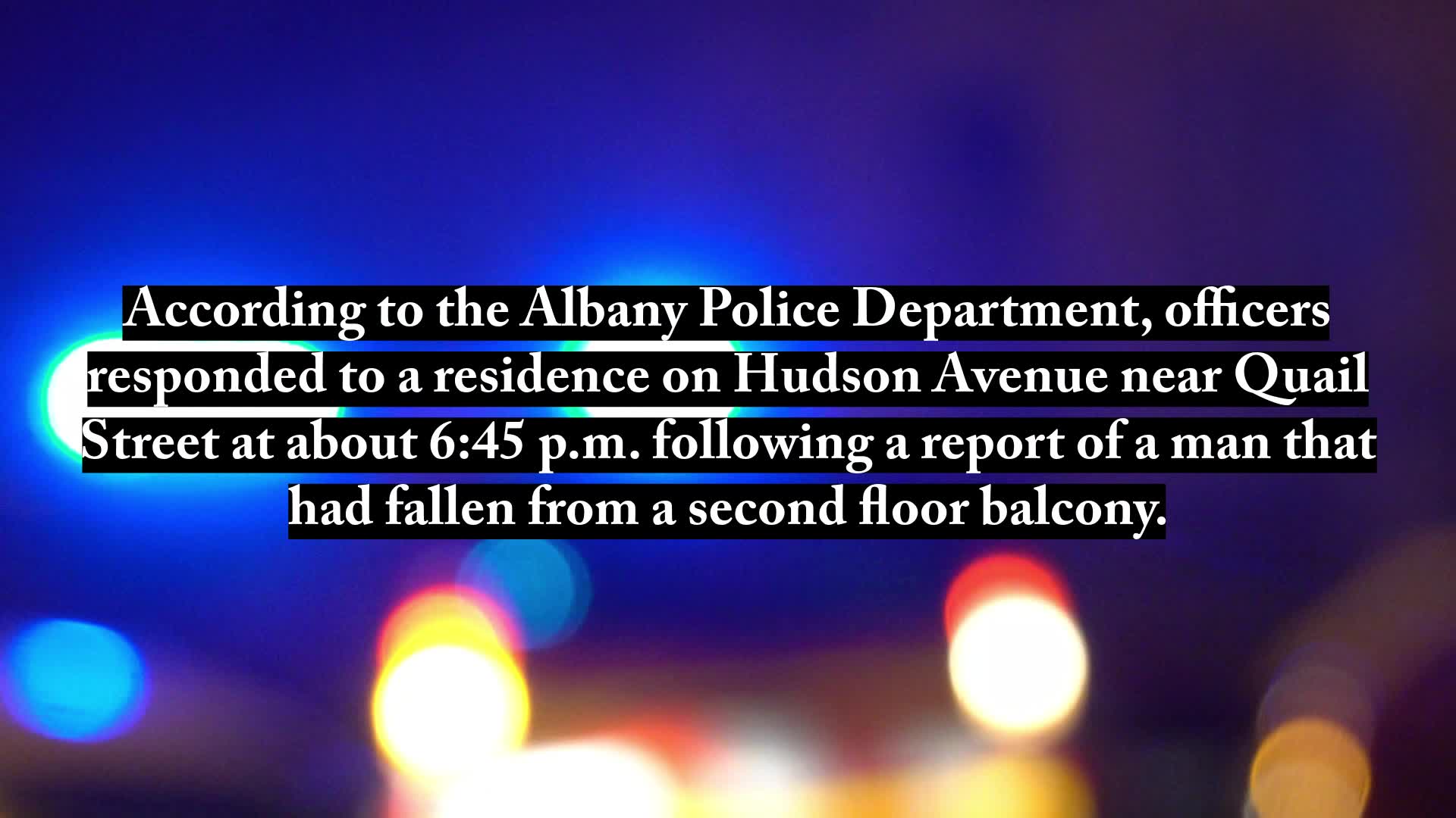 Arrest made after man falls off balcony in Albany – NEWS10 ABC