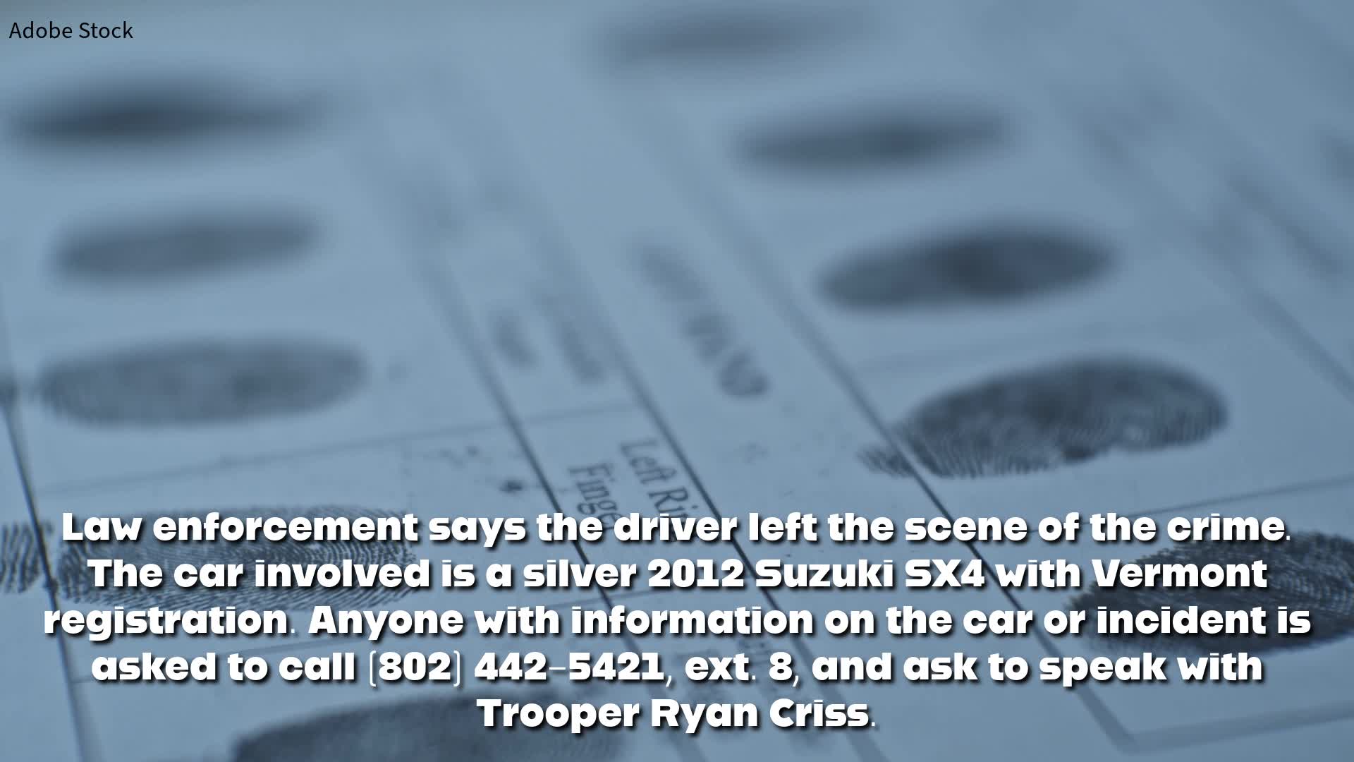 VSP seek information after stolen car crashes in Shaftsbury NEWS10 ABC