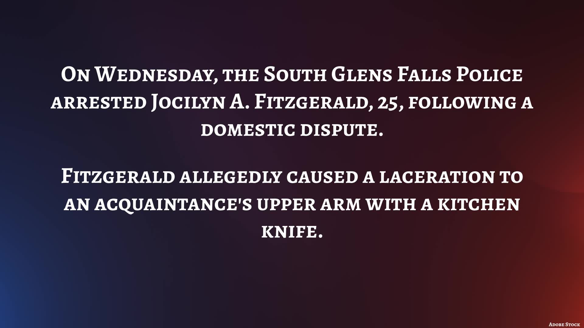 South Glens Falls woman arrested on assault charge – NEWS10 ABC