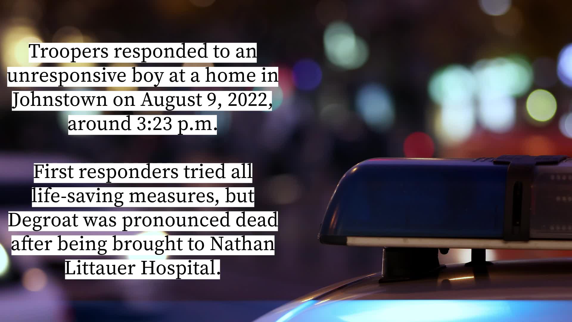 2022 suspicious death of Johnstown boy upgraded to homicide – NEWS10 ABC