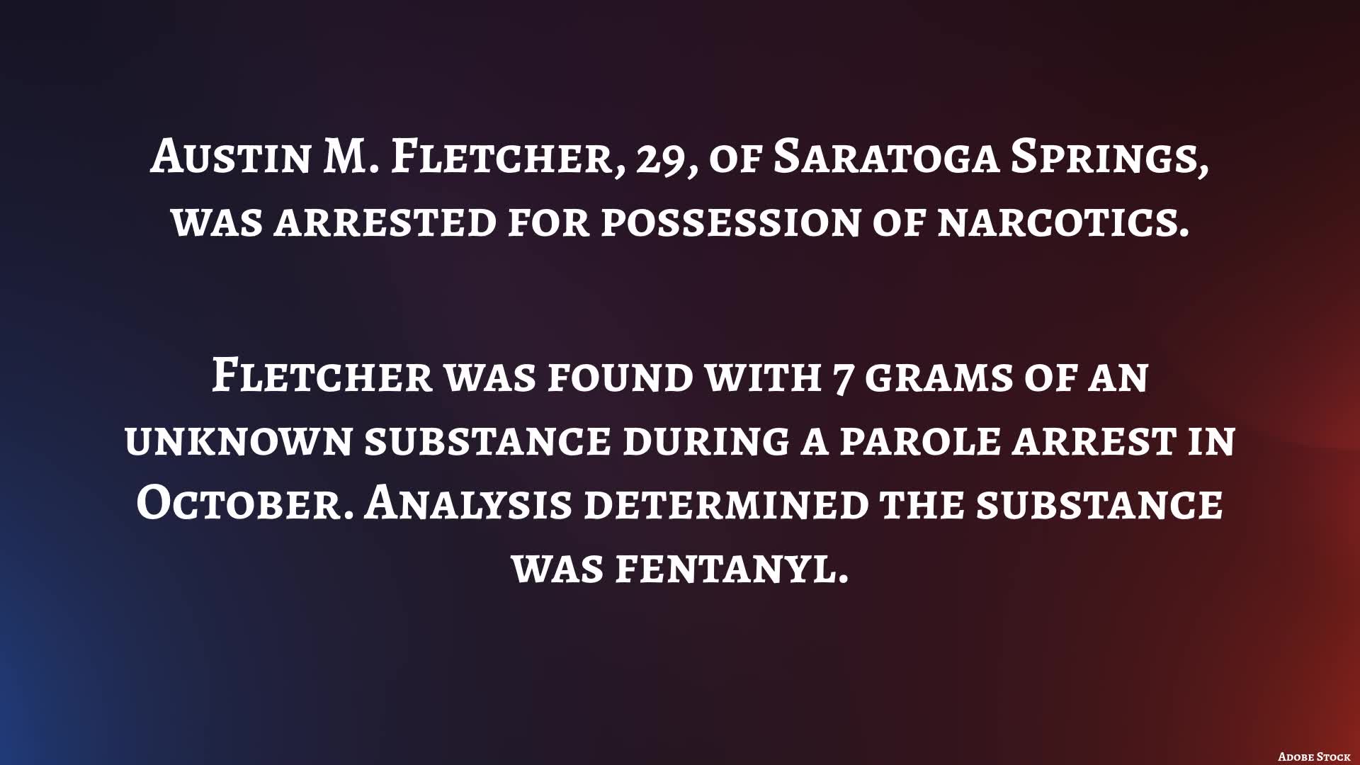 Saratoga Springs man arrested for alleged fentanyl possession – NEWS10 ABC