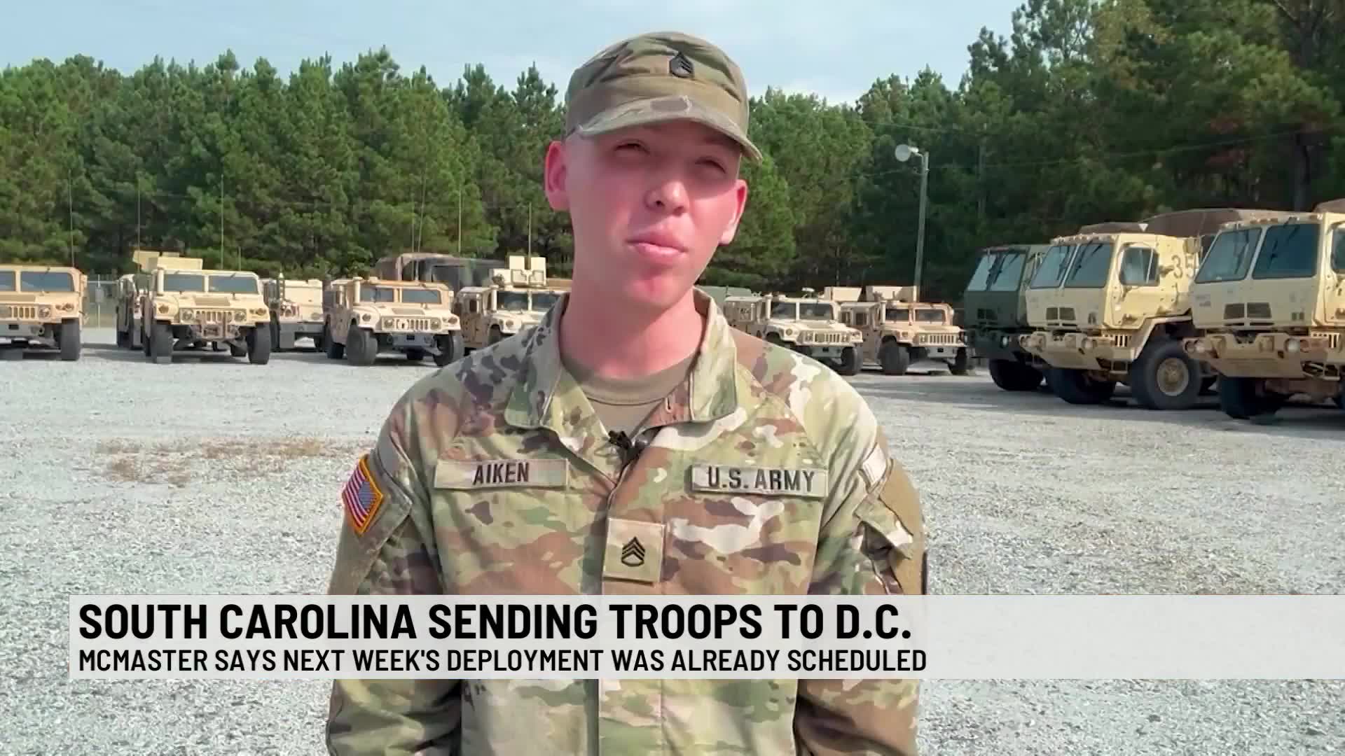 SC National Guard members returning to DC: Governor – WSPA 7NEWS