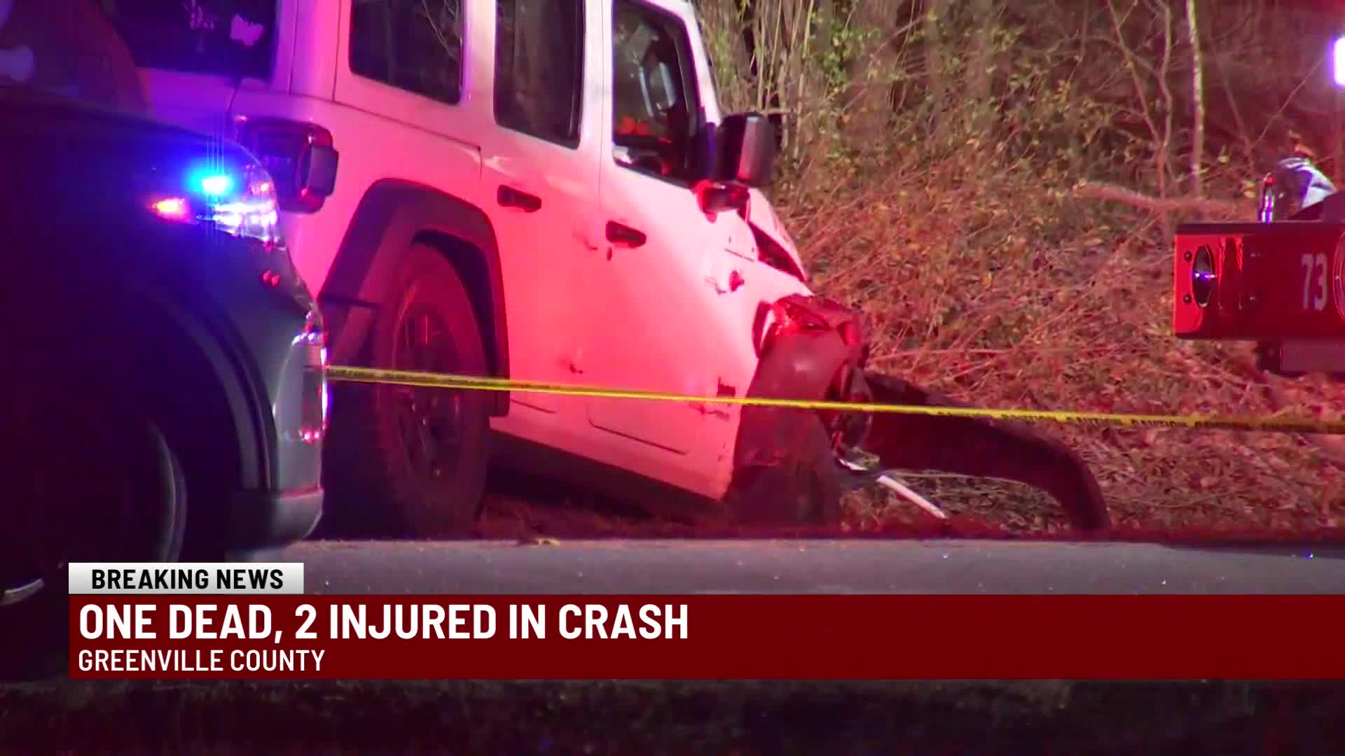 1 killed, 2 injured in Greenville County crash: Coroner – WSPA 7NEWS