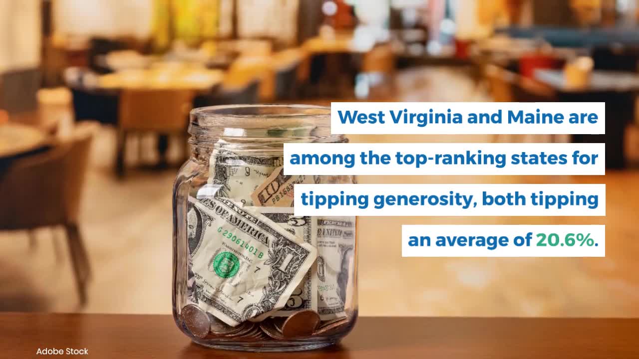 Are West Virginians good tippers? Study shows West Virginia ranks