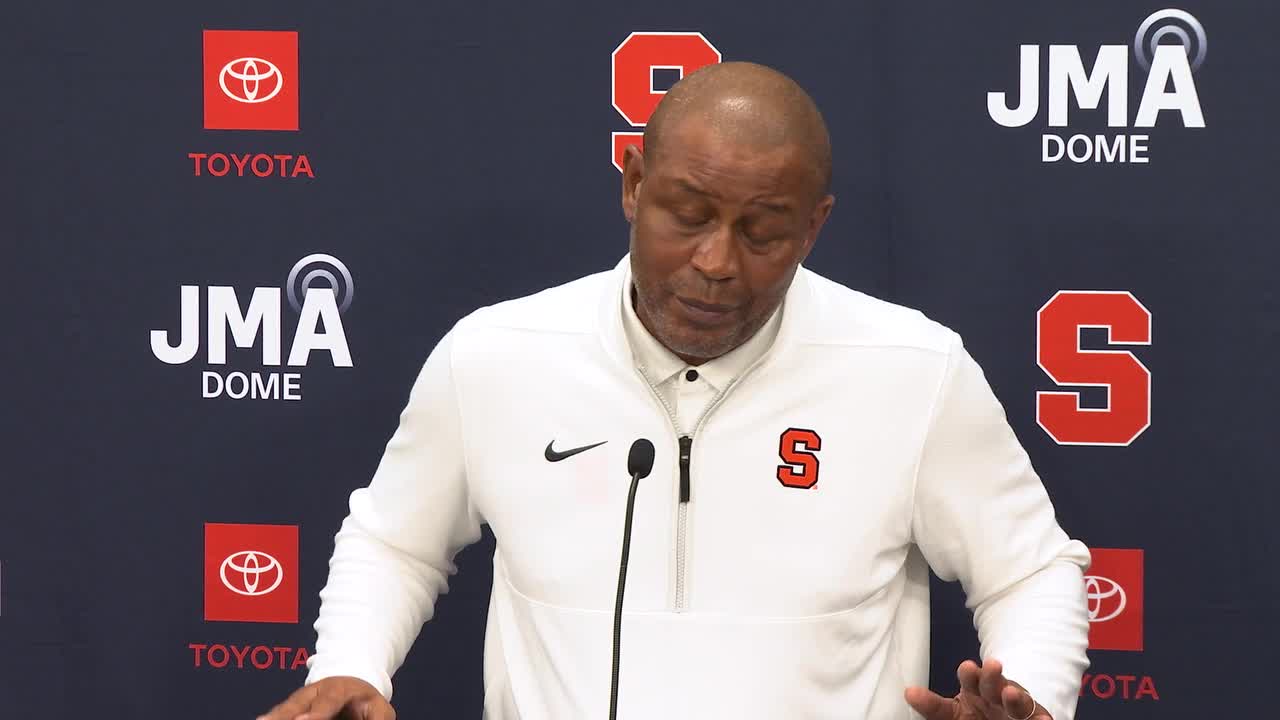 12/10 – SU head coach Adrian Autry addresses the media following win ...