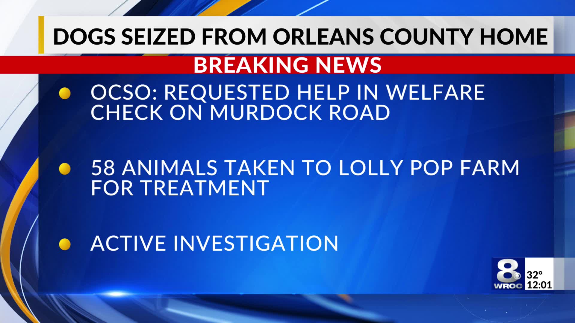 50+ dogs seized from Orleans Co. home during welfare check – RochesterFirst