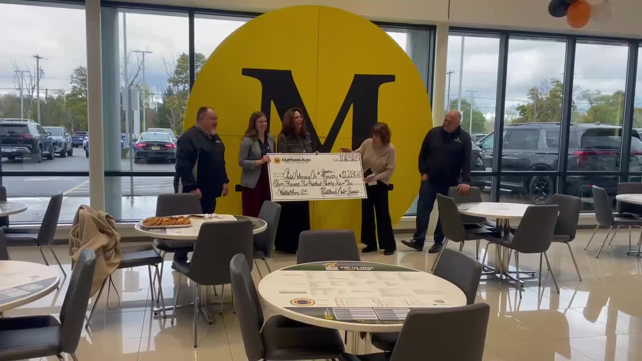 Warren Mathews Rochester Matthews Auto donates more than $11K to Child Advocacy Center of ...
