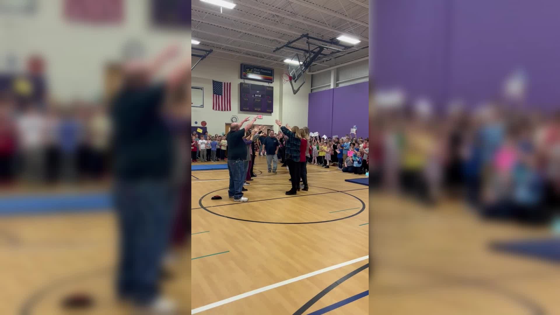 WATCH Rio Grande Elementary school back custodian after