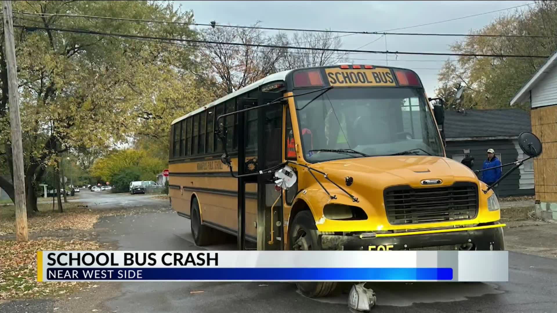 IPS school bus involved in crash on near west side – Fox 59