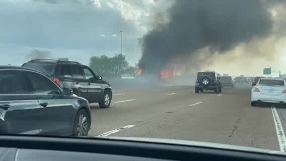 Tractor trailer catches fire on I-40, lanes blocked – WREG.com